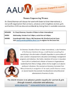 AAUW WC Flyer oct 2025